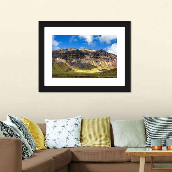Colorful Fjord In Snaefellsne Canvas Wall Art-1 Piece-Framed Print-20" x 16"-Tiaracle