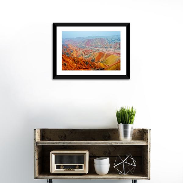 Colorful Landscape China Canvas Wall Art-1 Piece-Framed Print-20" x 16"-Tiaracle