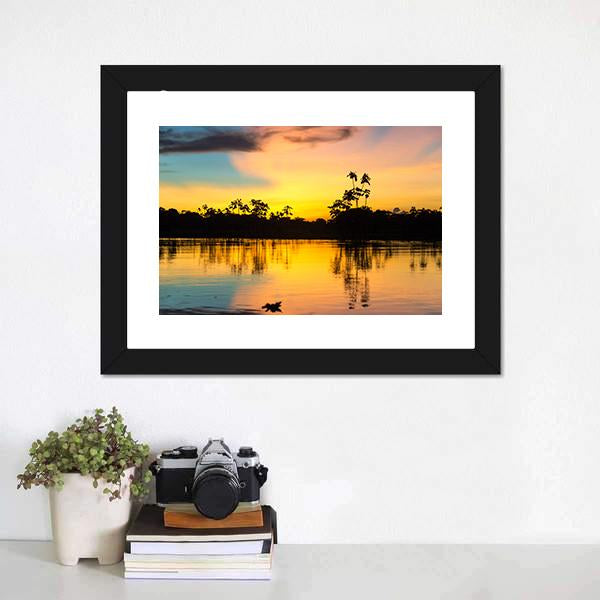 Amazon Rain Forest Peru Canvas Wall Art-3 Horizontal-Gallery Wrap-25" x 16"-Tiaracle