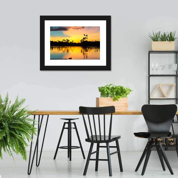 Amazon Rain Forest Peru Canvas Wall Art-3 Horizontal-Gallery Wrap-25" x 16"-Tiaracle