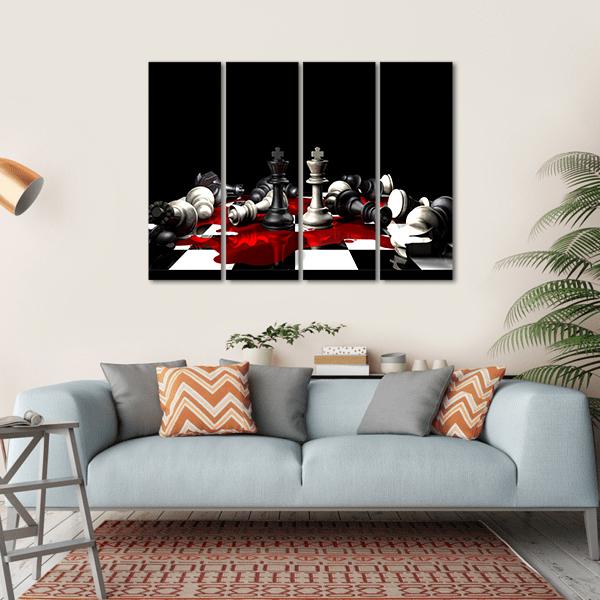 Conceptual Impact Of War Canvas Wall Art-4 Horizontal-Gallery Wrap-34" x 24"-Tiaracle