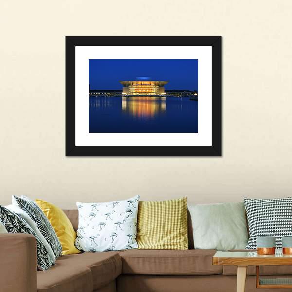 Copenhagen Opera House Canvas Wall Art-5 Horizontal-Gallery Wrap-22" x 12"-Tiaracle
