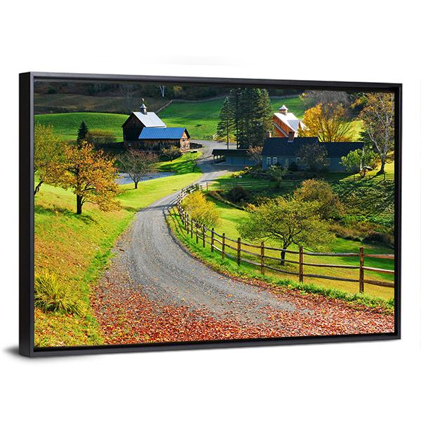 Country Charm US Panoramic Canvas Wall Art-1 Piece-36" x 12"-Tiaracle