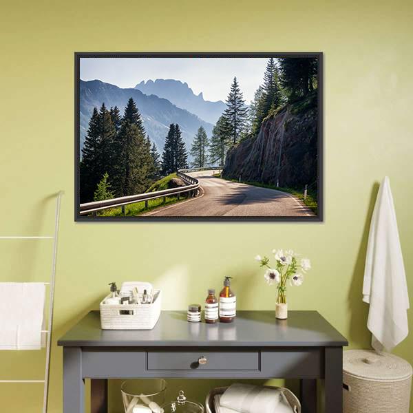 Country Road Europe Canvas Wall Art-5 Horizontal-Gallery Wrap-22" x 12"-Tiaracle