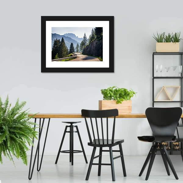 Country Road Europe Canvas Wall Art-5 Horizontal-Gallery Wrap-22" x 12"-Tiaracle