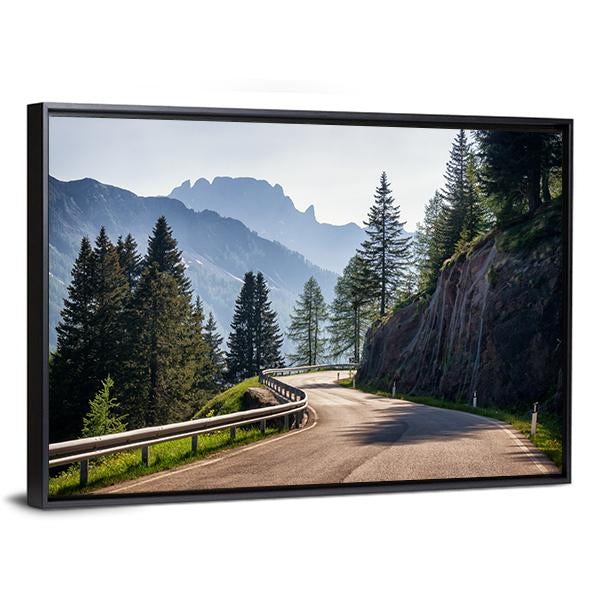 Country Road Europe Canvas Wall Art-5 Horizontal-Gallery Wrap-22" x 12"-Tiaracle