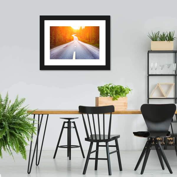 Country Road Sweden Canvas Wall Art-3 Horizontal-Gallery Wrap-25" x 16"-Tiaracle