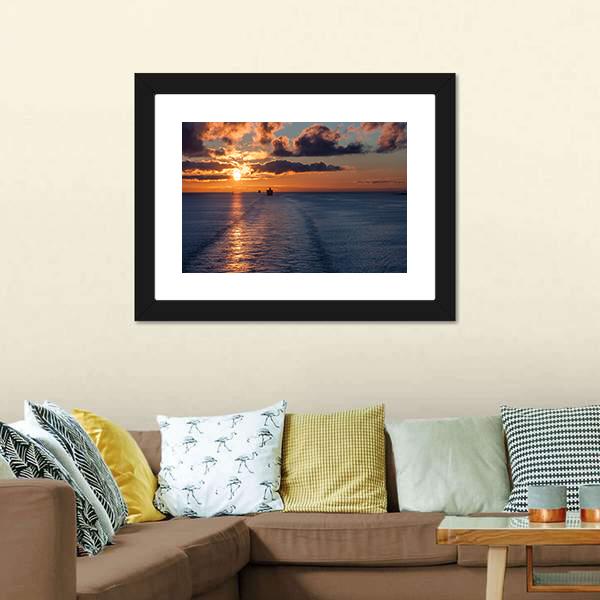 Cruiser In Morning Time Canvas Wall Art-1 Piece-Framed Print-20" x 16"-Tiaracle