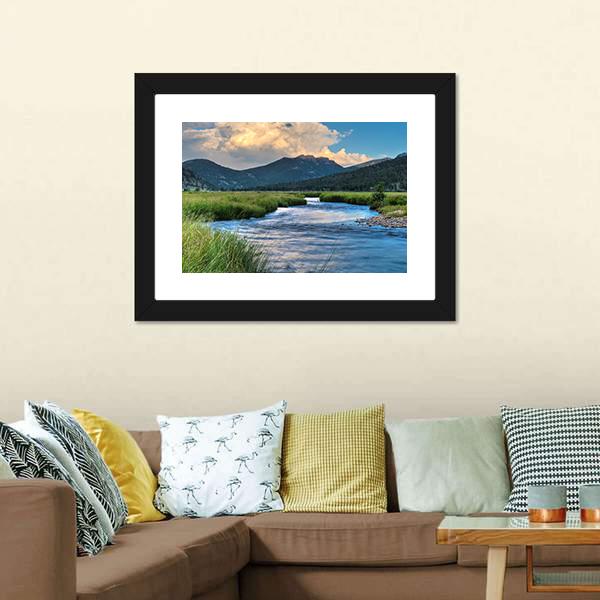Cub Lake Trail Panoramic Canvas Wall Art-1 Piece-36" x 12"-Tiaracle