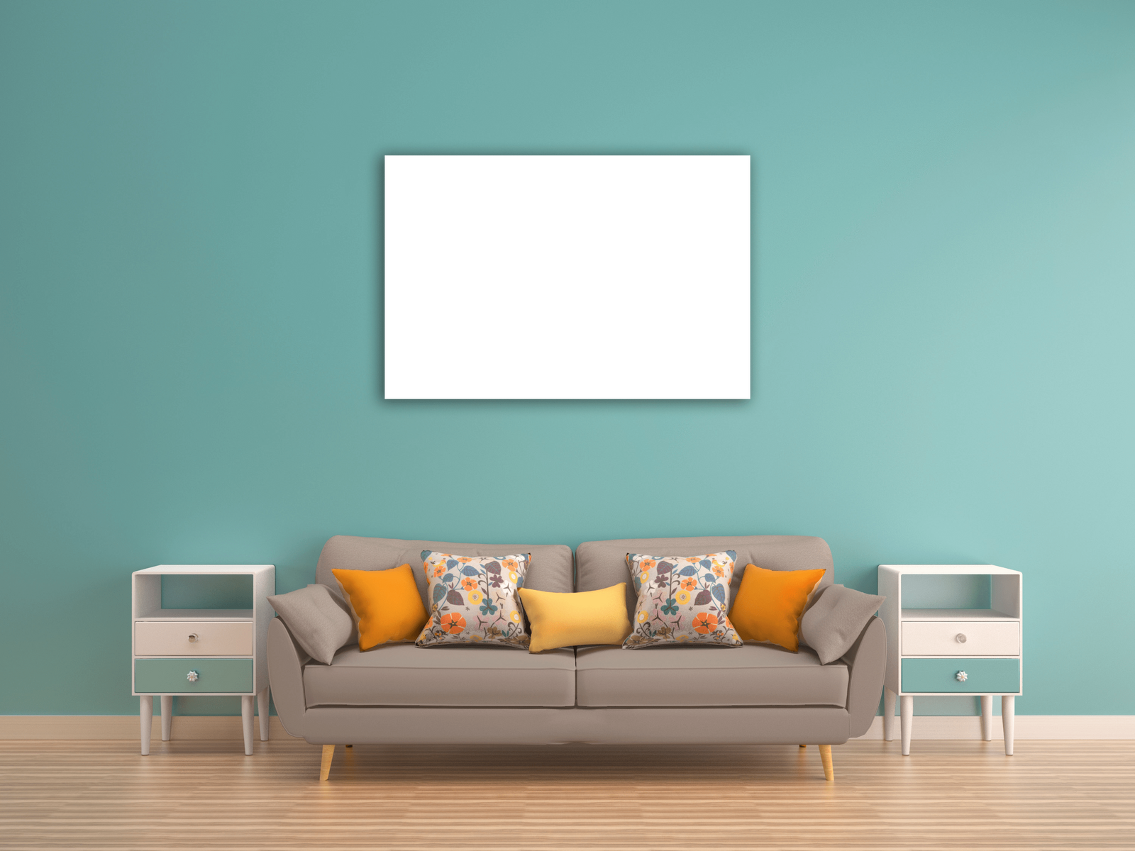 Custom Canvas Wall Art - 1 Panel Horizontal-09x06-Grayscale-Tiaracle