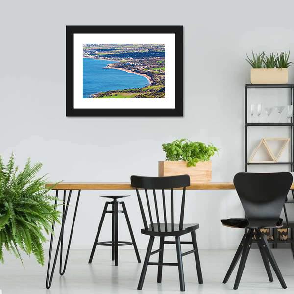 Cyprus Latchi Panoramic Canvas Wall Art-1 Piece-36" x 12"-Tiaracle