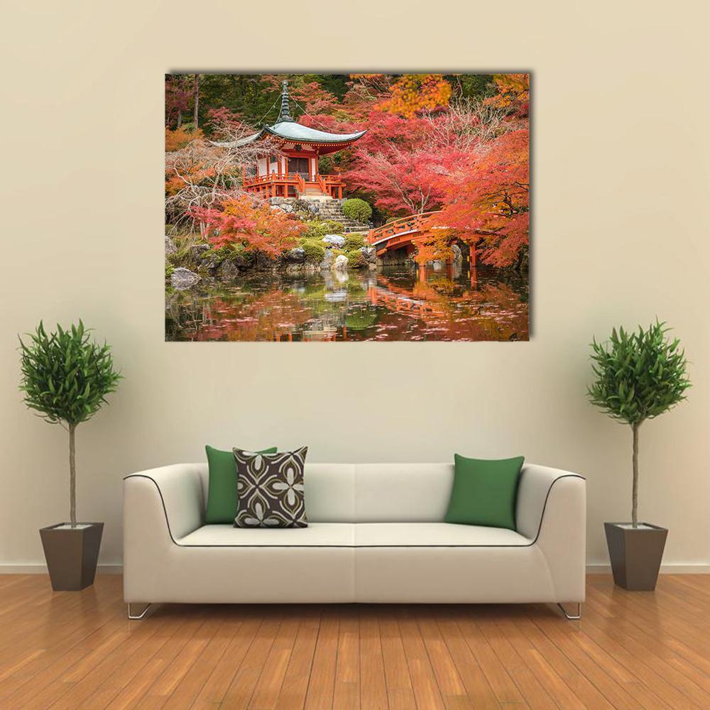 Daigoji Temple Canvas Wall Art-1 Piece-Gallery Wrap-48" x 32"-Tiaracle