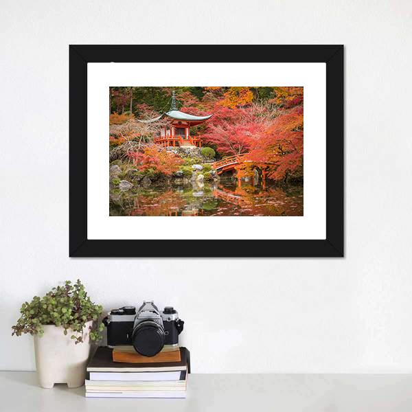 Daigoji Temple Canvas Wall Art-3 Horizontal-Gallery Wrap-25" x 16"-Tiaracle