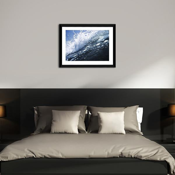 Deep Sea Wave Canvas Wall Art-3 Horizontal-Gallery Wrap-25" x 16"-Tiaracle