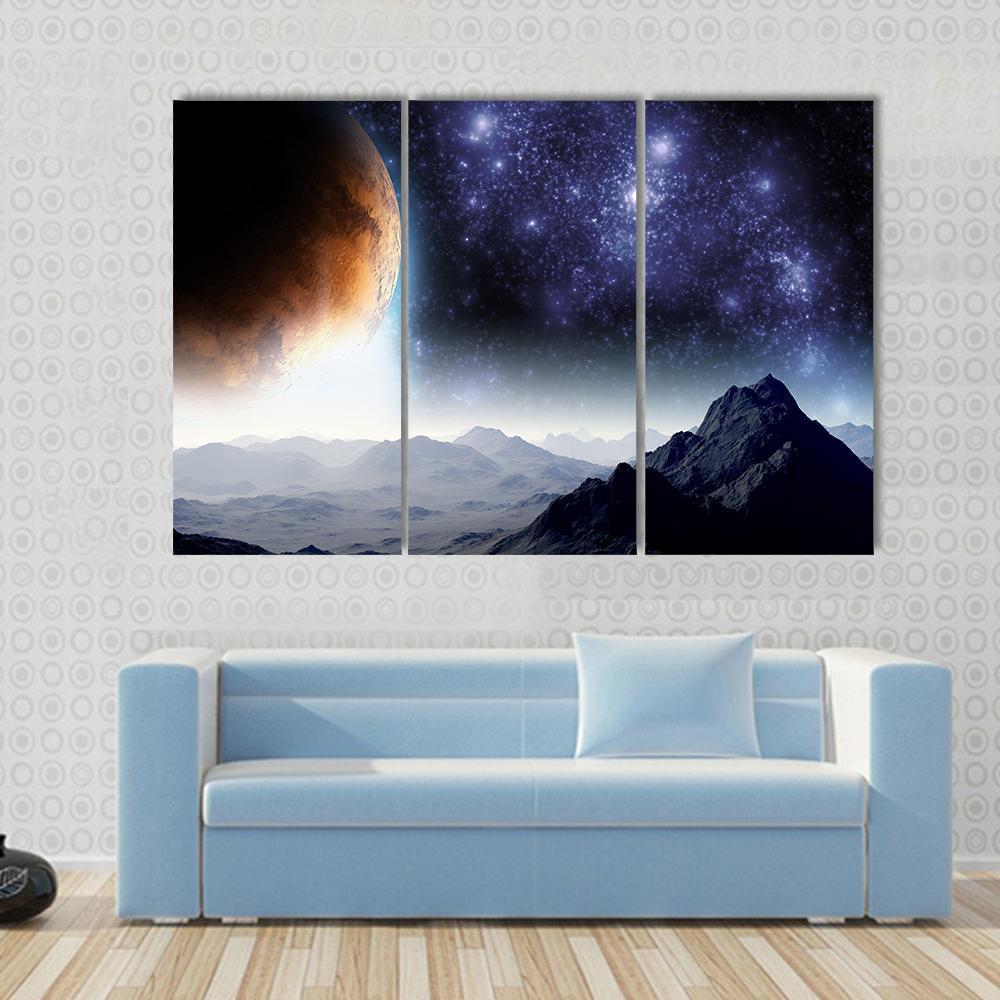 Deep Space Illusion Canvas Wall Art-3 Horizontal-Gallery Wrap-37" x 24"-Tiaracle
