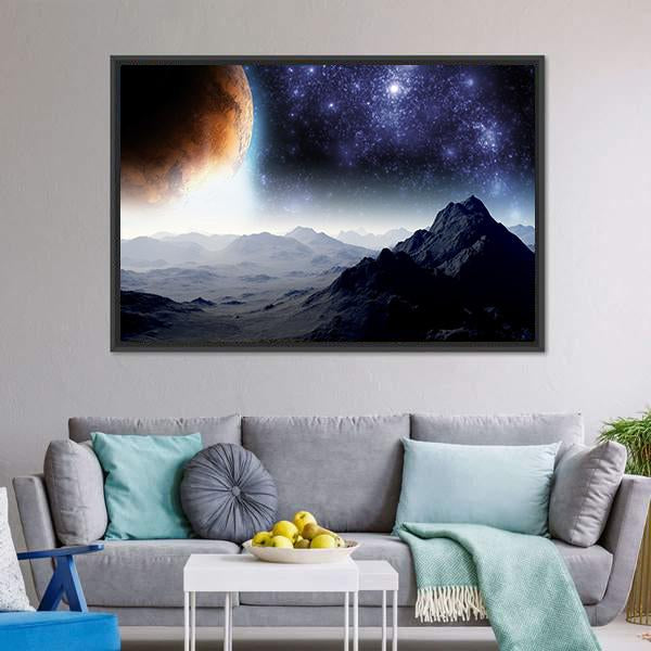 Deep Space Illusion Canvas Wall Art-3 Horizontal-Gallery Wrap-25" x 16"-Tiaracle