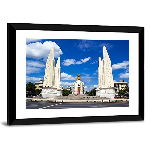 Democracy Monument Canvas Wall Art-5 Horizontal-Gallery Wrap-22" x 12"-Tiaracle