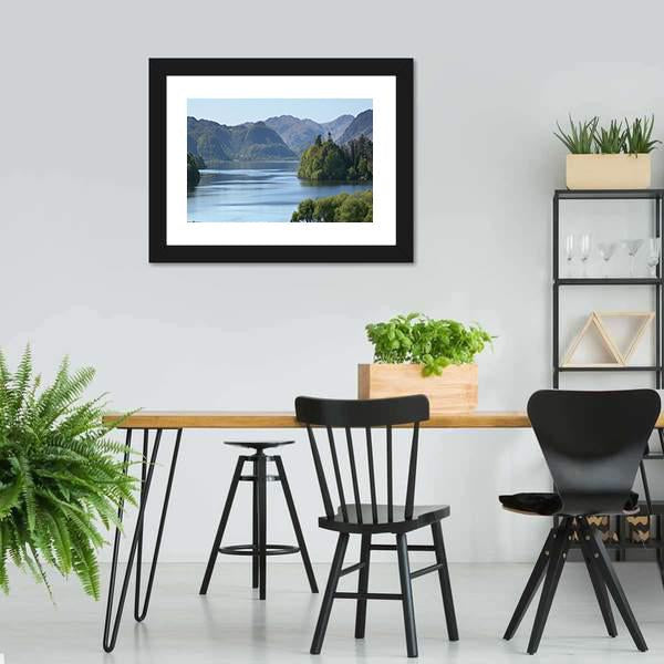Derwent Water Lake UK Canvas Wall Art-3 Horizontal-Gallery Wrap-25" x 16"-Tiaracle