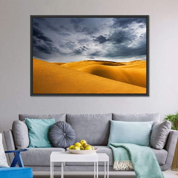 Desert Dune Canvas Wall Art-3 Horizontal-Gallery Wrap-25" x 16"-Tiaracle