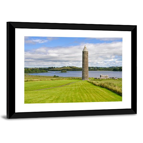 Devenish Monastic Site Canvas Wall Art-3 Horizontal-Gallery Wrap-25" x 16"-Tiaracle