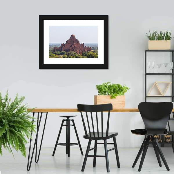 Dhammayangyi Temple Myanmar Panoramic Canvas Wall Art-1 Piece-36" x 12"-Tiaracle