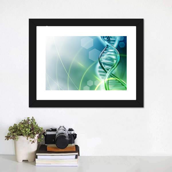 DNA Strands Canvas Wall Art-3 Horizontal-Gallery Wrap-25" x 16"-Tiaracle