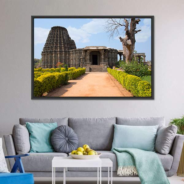 Doddabasappa Temple Canvas Wall Art-5 Horizontal-Gallery Wrap-22" x 12"-Tiaracle
