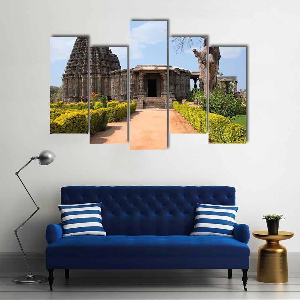 Doddabasappa Temple Canvas Wall Art-5 Pop-Gallery Wrap-47" x 32"-Tiaracle