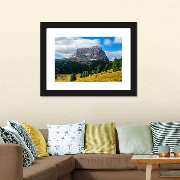 Dolomites In Italy Canvas Wall Art-1 Piece-Framed Print-20" x 16"-Tiaracle