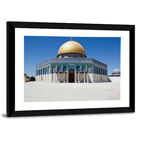 Dome Of The Rock Canvas Wall Art-5 Horizontal-Gallery Wrap-22" x 12"-Tiaracle