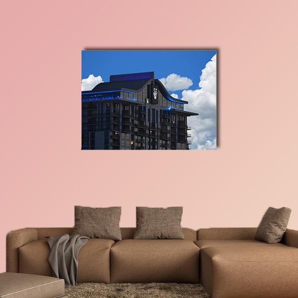 Downtown Building In Orlando Canvas Wall Art-1 Piece-Gallery Wrap-48" x 32"-Tiaracle