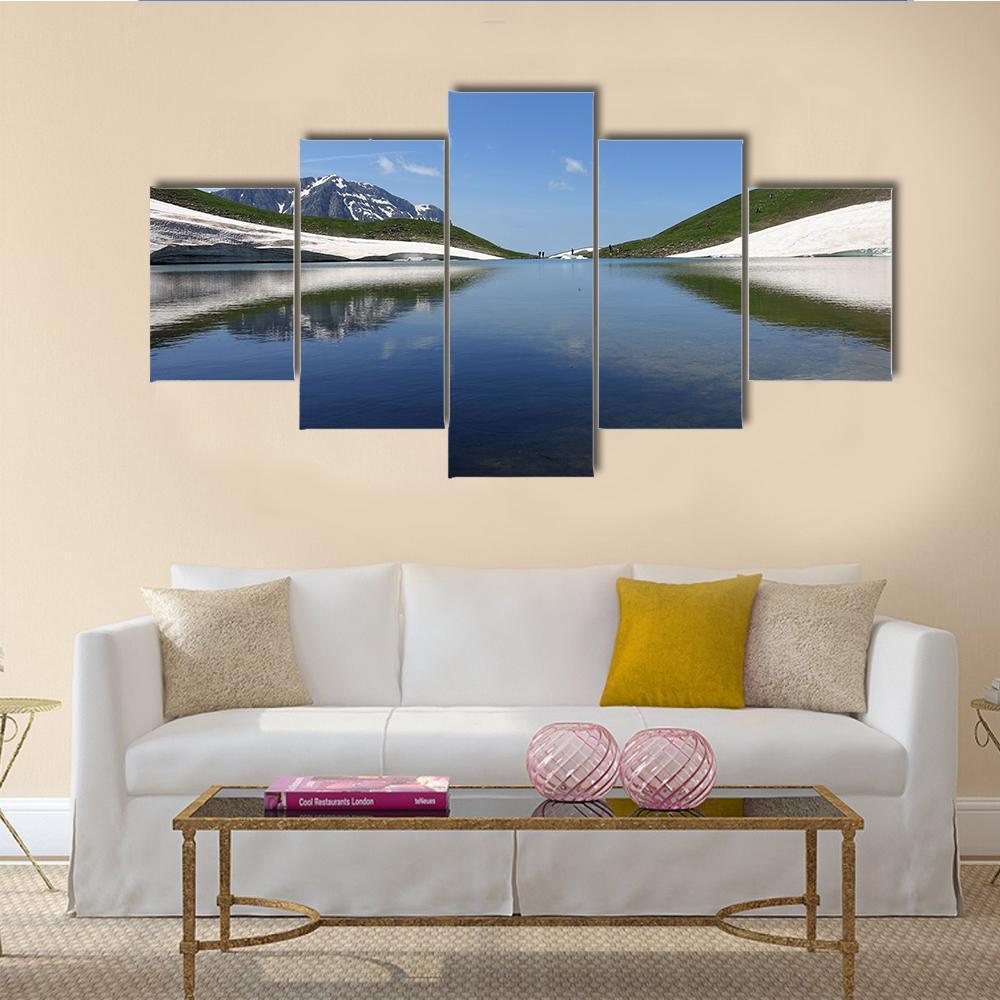 Dragon Lake Canvas Wall Art-5 Star-Gallery Wrap-62" x 32"-Tiaracle