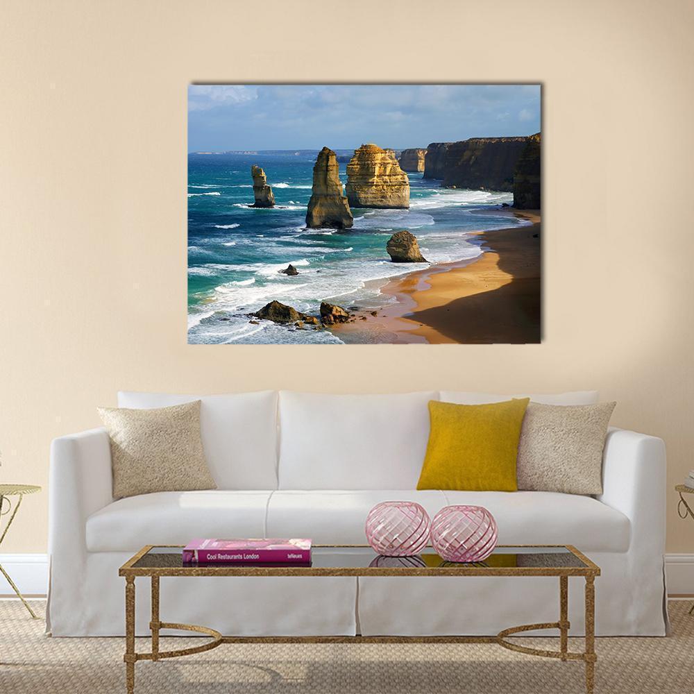 12 Apostles In Australia Canvas Wall Art-1 Piece-Gallery Wrap-36" x 24"-Tiaracle