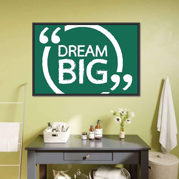 Dream Big Vertical Canvas Wall Art-3 Vertical-Gallery Wrap-12" x 25"-Tiaracle