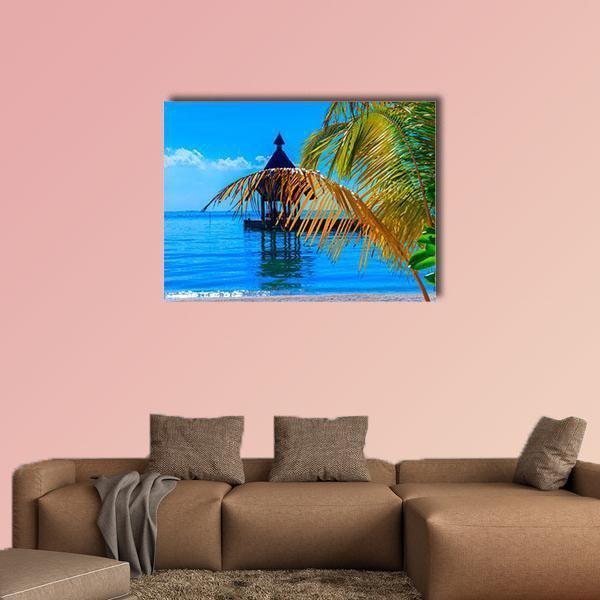 Dreamscape Escape Maldives Canvas Wall Art-1 Piece-Gallery Wrap-48" x 32"-Tiaracle