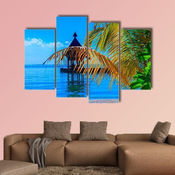 Dreamscape Escape Maldives Canvas Wall Art-4 Pop-Gallery Wrap-50" x 32"-Tiaracle