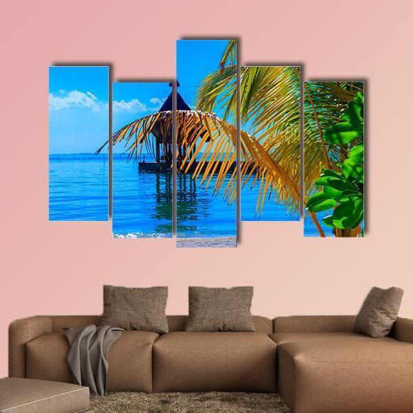 Dreamscape Escape Maldives Canvas Wall Art-5 Pop-Gallery Wrap-47" x 32"-Tiaracle