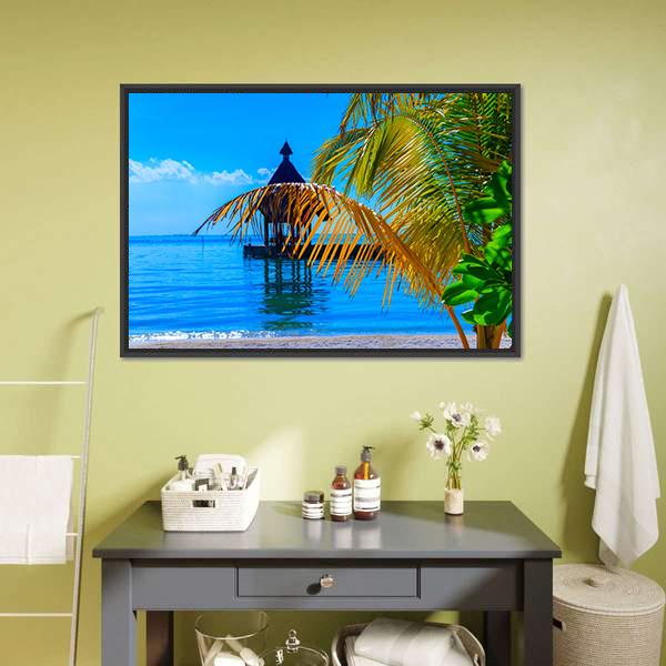 Dreamscape Escape Maldives Canvas Wall Art-3 Horizontal-Gallery Wrap-25" x 16"-Tiaracle