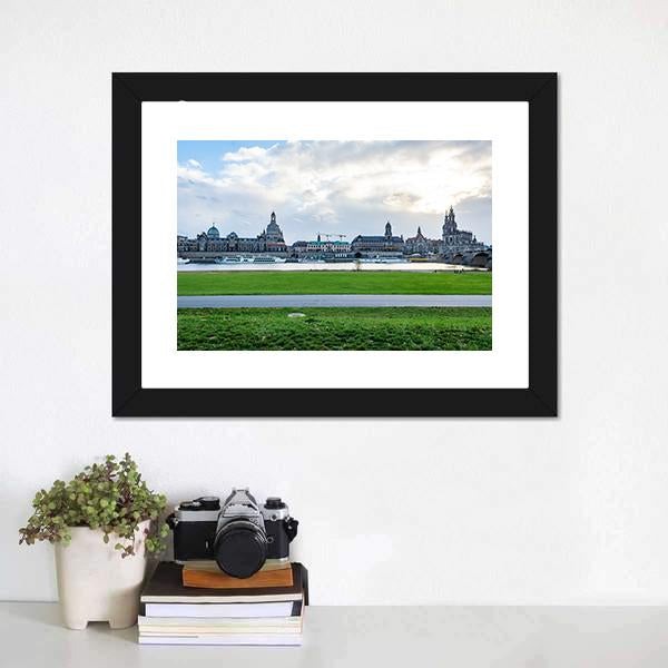Dresden Cityscape Panoramic Canvas Wall Art-1 Piece-36" x 12"-Tiaracle