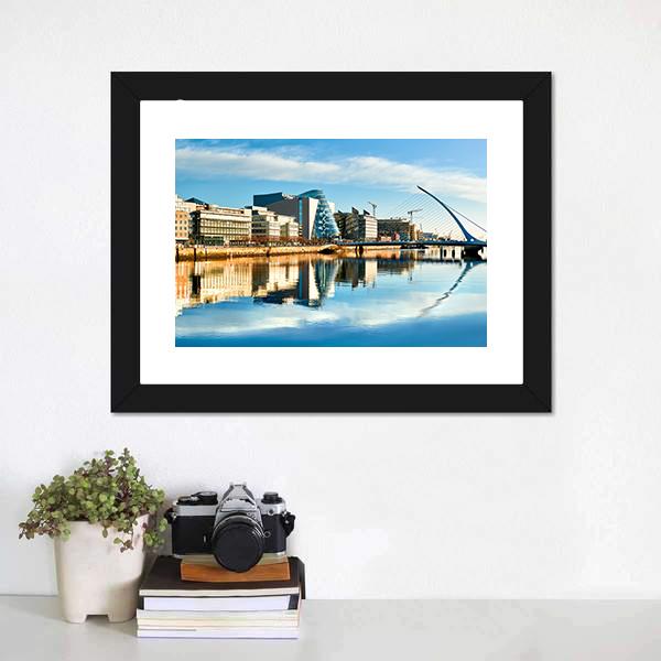 Dublin City Canvas Wall Art-5 Horizontal-Gallery Wrap-22" x 12"-Tiaracle