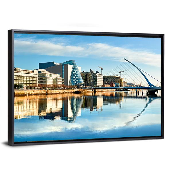 Dublin City Panoramic Canvas Wall Art-1 Piece-36" x 12"-Tiaracle