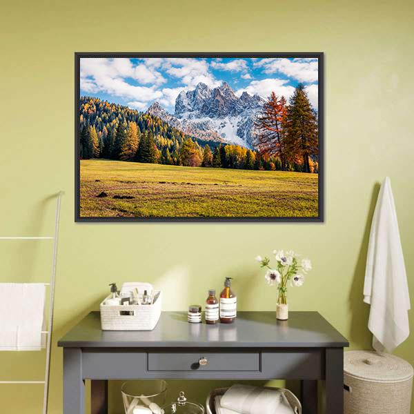 Durrenstein Mountain Canvas Wall Art-5 Horizontal-Gallery Wrap-22" x 12"-Tiaracle