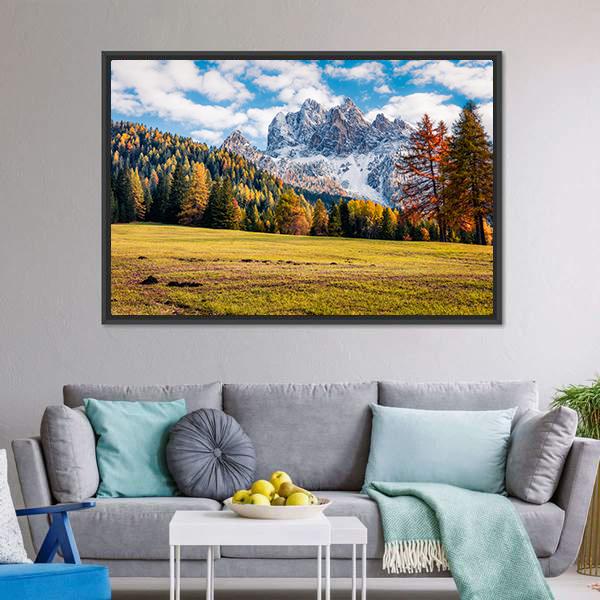 Durrenstein Mountain Canvas Wall Art-5 Horizontal-Gallery Wrap-22" x 12"-Tiaracle