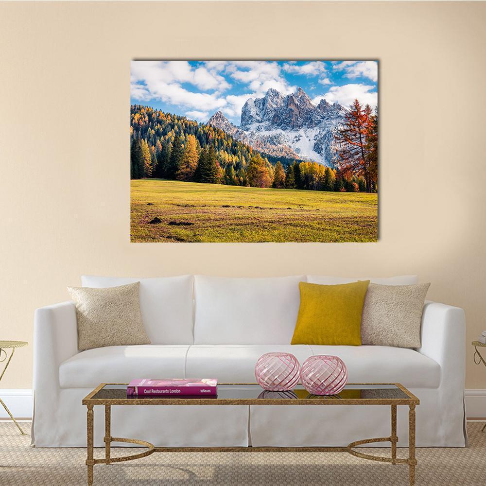 Durrenstein Mountain Canvas Wall Art-1 Piece-Gallery Wrap-48" x 32"-Tiaracle