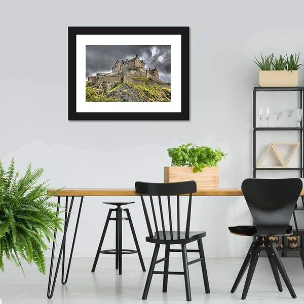 Edinburgh Castle Scotland Canvas Wall Art-5 Horizontal-Gallery Wrap-22" x 12"-Tiaracle
