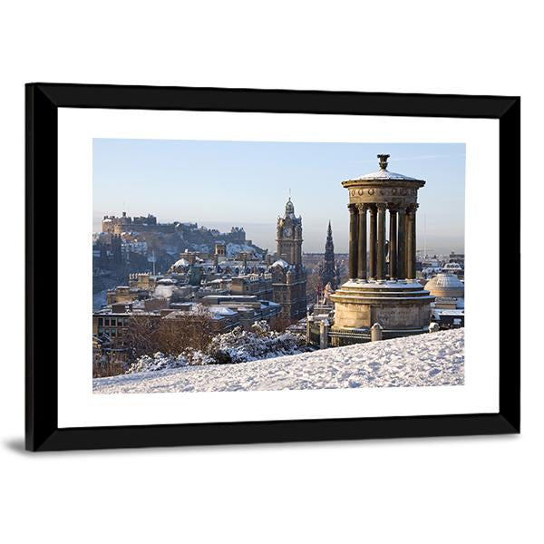 Edinburgh City Canvas Wall Art-5 Horizontal-Gallery Wrap-22" x 12"-Tiaracle