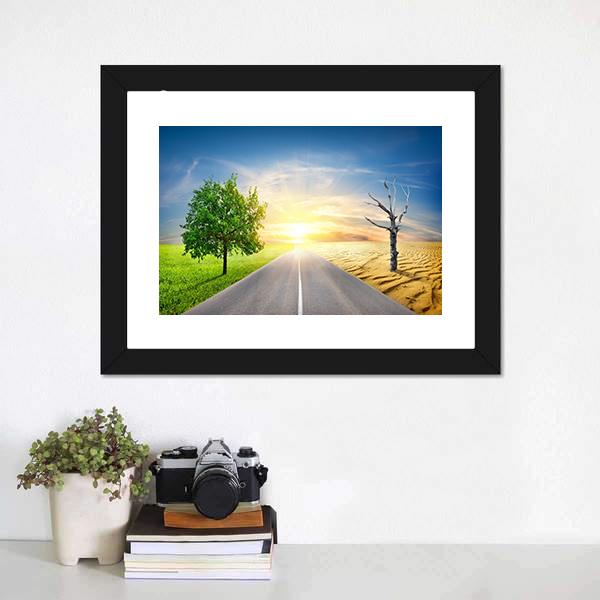 Effect Of Global Warming Panoramic Canvas Wall Art-1 Piece-36" x 12"-Tiaracle