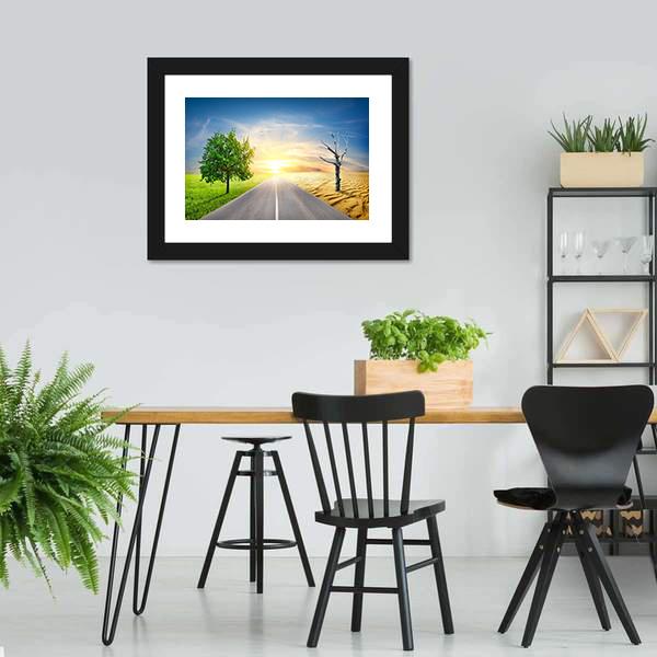 Effect Of Global Warming Panoramic Canvas Wall Art-1 Piece-36" x 12"-Tiaracle
