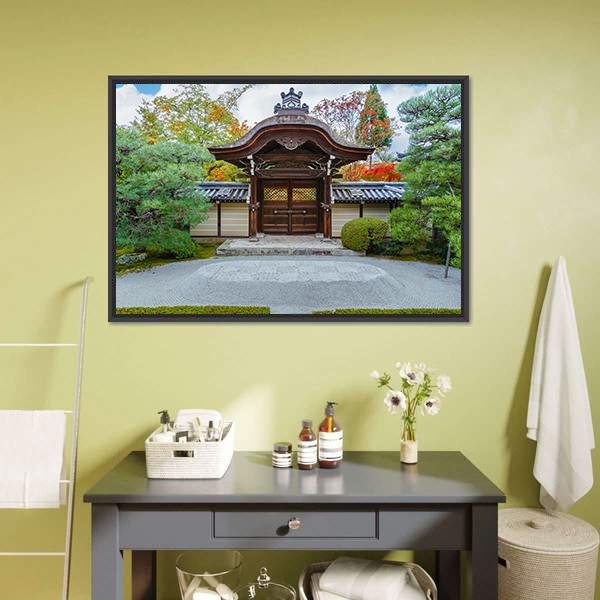 Eikando Zenrin-ji Temple Canvas Wall Art-3 Horizontal-Gallery Wrap-25" x 16"-Tiaracle