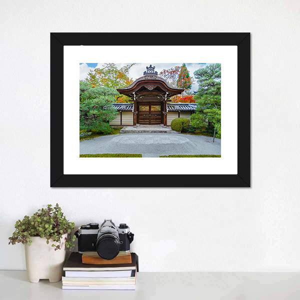 Eikando Zenrin-ji Temple Canvas Wall Art-3 Horizontal-Gallery Wrap-25" x 16"-Tiaracle